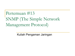 The Simple Network Management Protocol - E