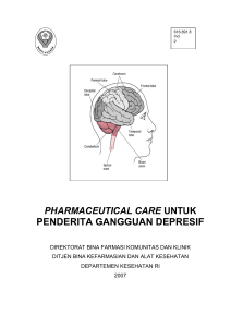 pharmaceutical care untuk penderita gangguan depresif