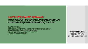 musrenbangdik - Dinas Pendidikan Kota Semarang