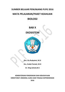 biologi bab x ekosistem - Fakultas Keguruan dan Ilmu Pendidikan