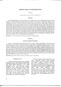 asites pada ayam pedaging - Balai Besar Penelitian Veteriner