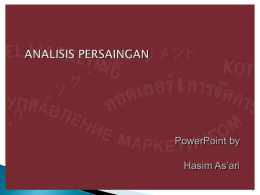 Penentuan Harga dalam Pasar Persaingan