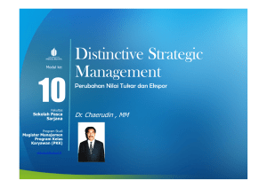 Distinctive Strategic Management
