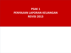 PSAK 1 Penyajian Laporan Keuangan Revisi 2013