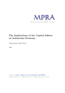 The Implications of the Capital Inflows on Indonesian Economy