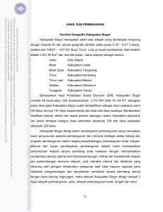51 HASIL DAN PEMBAHASAN Kondisi Geografis