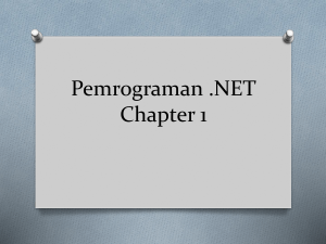 Pemrograman GUI Chapter 1