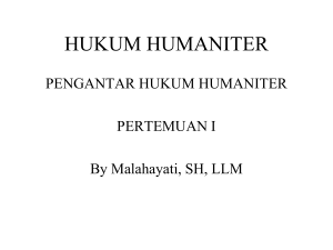 hukum humaniter - Repository UNIMAL