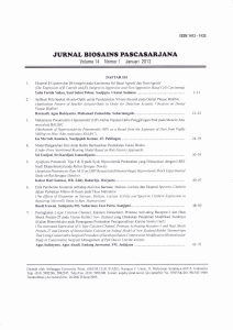 jurnal btosains pascasarjana - ePrints Sriwijaya University