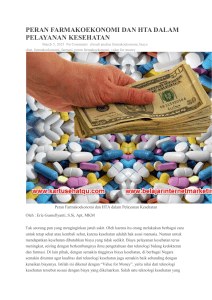 Farmakoekonomi, biaya obat, farmasi, value for