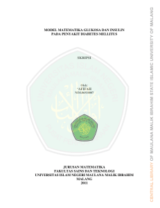 model matematika glukosa dan insulin pada penyakit diabetes