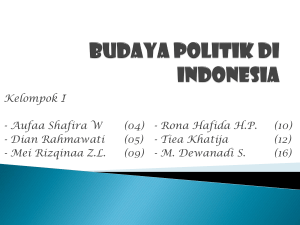 Budaya Politik di Indonesia