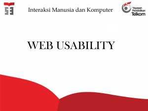 Pertemuan 7 Web USability