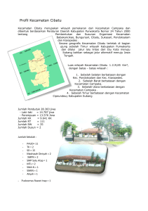 Profil Kecamatan Cibatu