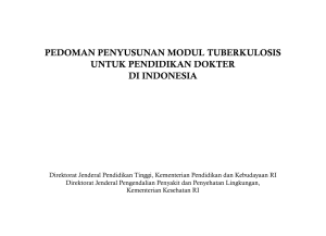 pedoman penyusunan modul tuberkulosis untuk