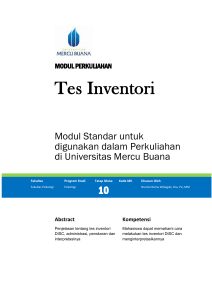 Modul Tes Inventori [TM10].