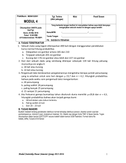Model Stokastik - Teknik Industri UMS