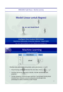 3 Model Linear untuk Regresi