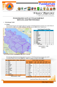 Laporan Satgas Siaga Darurat Asap Riau 12 Mei 2017