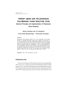 prinsip umum dan pelaksanaan polymerase