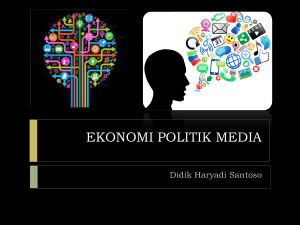 Ekonomi Politik New Media: Telaah Kritis Simulasi dan Komodifikasi