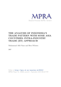 intra-industry trade - Munich Personal RePEc Archive