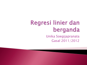 Regresi linier - Sintak