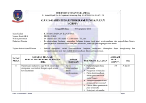 gbpp kewirausahaan - STIE Pelita Nusantara