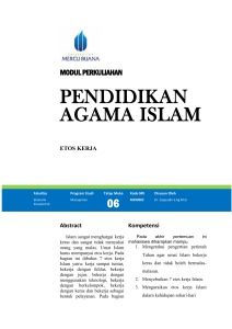Modul Pendidikan Agama Islam [TM6]