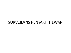 SURVEILANS PENYAKIT HEWAN