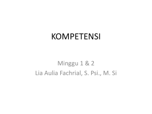 kompetensi - Official Site of LIA AULIA FACHRIAL