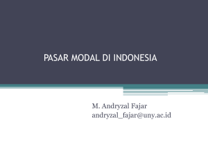 Bahan Ajar Pasar Modal Indonesia