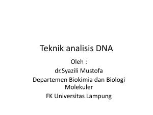 Teknik analisis DNA