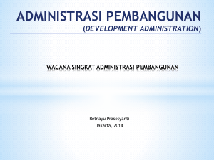 Administrasi pembangunan - Data Dosen UTA45 JAKARTA