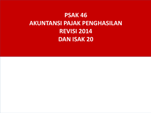 PSAK- 46 Pajak penghasilan 27092016