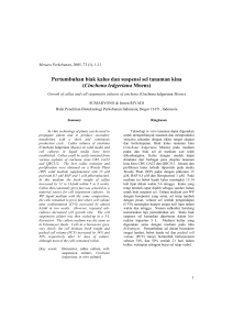 Pertumbuhan biak kalus dan suspensi sel tanaman kina (Cinchona