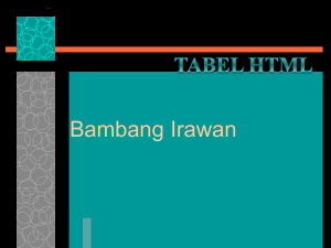 Tabel HTML