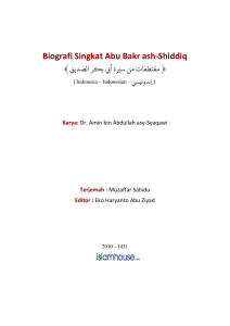 Biografi Singkat Abu Bakr ash