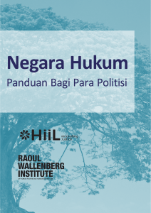 Negara Hukum - Raoul Wallenberg Institute