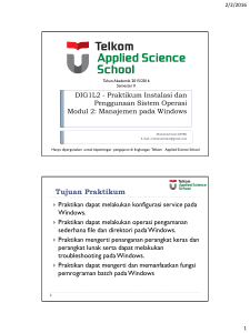 Sistem Operasi - Telkom University