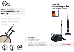 Powerful Vacuum Cleaners that care for your floors Clean, Fold