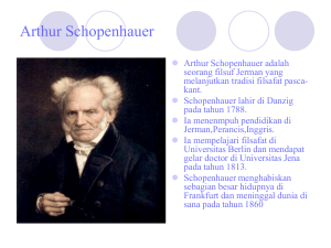 Arthur Schopenhauer - Just another Weblog Universitas Esa Unggul