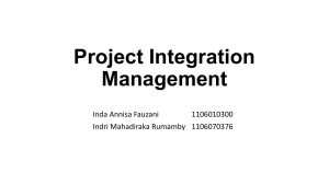 Project Integration Management