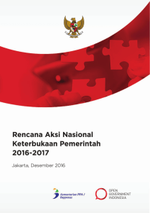 Rencana Aksi Nasional Keterbukaan Pemerintah 2016-2017