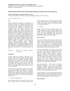 Studi Kasus Sulawesi Utara Dan Sekitarnya