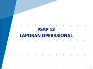 PSAP 12 tentang Laporan Operasional (akrual)