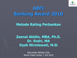 Metodologi ABFI Banking Award 2010