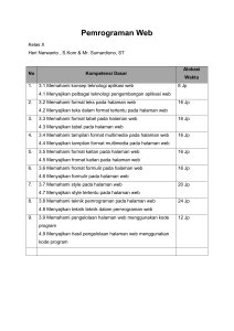 Pemrograman Web