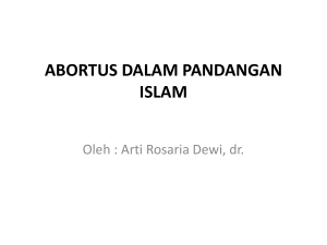 abortus dalam pandangan islam