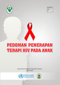 Pedoman Penerapan Terapi HIV pada Anak 2014
